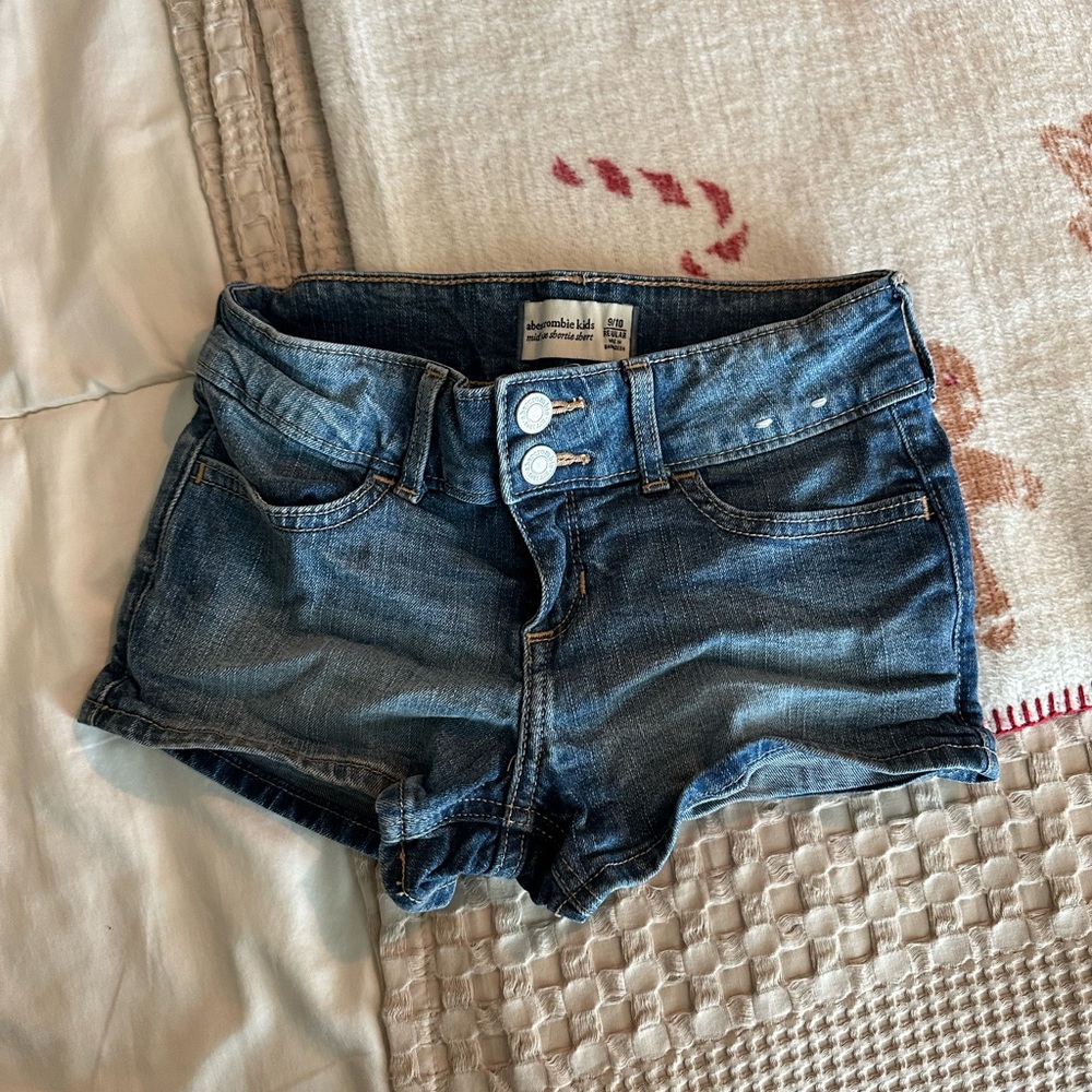 Abercrombie & Fitch Dark Blue Kids Denim Shorts
